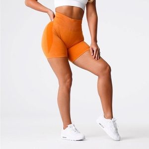 NVGTN orange contour seamless shorts